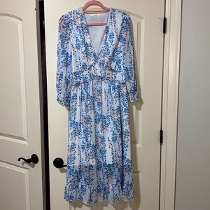 Floral printed midi skirt!